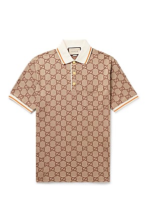 Gucci Men's GG-Tape Stretch-Cotton Polo Shirt