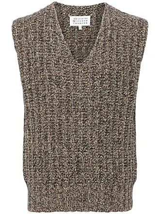 Maison Margiela patchwork knitted vest - Red