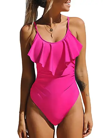 CUPSHE Women's One Piece Swimsuits Bathing Suits Cutout V Neck Tummy Control  Adjustable Straps O Ring, Pink Leopard, X-Small : : Clothing,  Shoes & Accessories