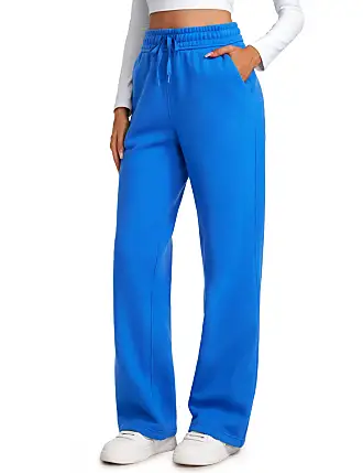 CRZ YOGA Cotton Fleece Lined Sweatpants Women Straight Leg Casual Lounge Sweat  Pants for Women Cambric Blue Large : : Clothing, Shoes &  Accessories