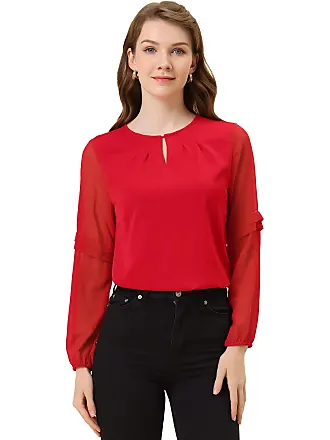 Red Chiffon Blouses: up to −87% over 52 products