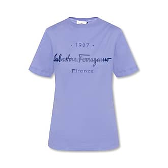 Ferragamo T-shirt Met Abstracte Print in het Blauw Dames Kleding voor voor Pakken voor Broekpakken 