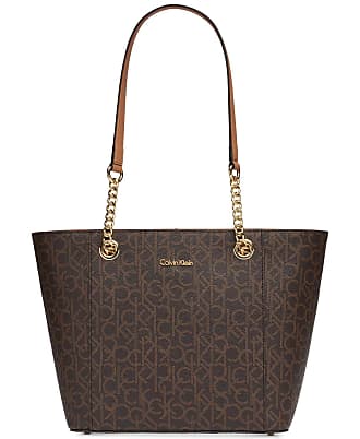 calvin klein roxy leather tote