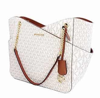 Michael Michael Kors Women's Empire Medium Faux Leather Chain Pouchette Bag - Brown - Shoulder Bags