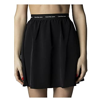 Jupe midi Synthétique Calvin Klein en coloris Noir Femme Vêtements Jupes Jupes mi-longues 