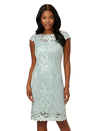 Embroidered lace sheath sales dress