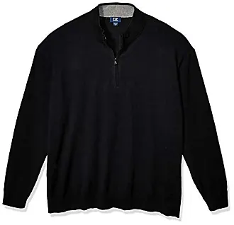 French Terry Half Zip - Black