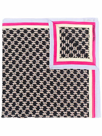 KARL LAGERFELD K/MONOGRAM SCARF, Pink Women's Scarves And Foulards