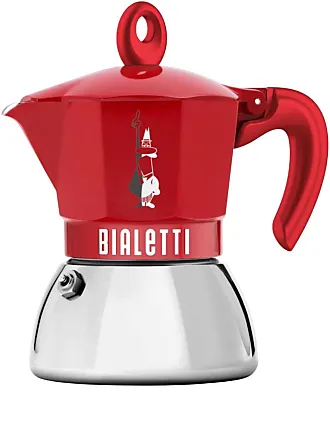  Bialetti - Mini Express Color: Moka Set includes Coffee Maker 2-Cup  (2.8 Oz) + 2 shot glasses, Red, Aluminium: Home & Kitchen