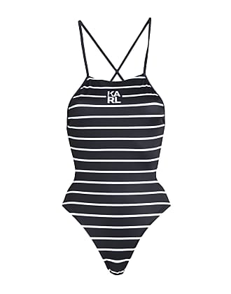 Donna Abbigliamento da Abbigliamento da spiaggia da Bikini e costumi interi Reggiseno mare di Karl Lagerfeld in Nero 