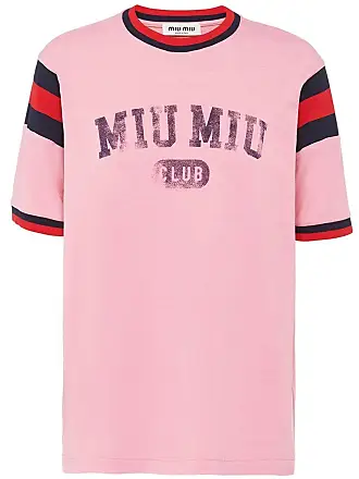 Miu Miu Logo Patch Jersey Briefs in Pink