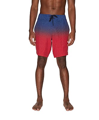 YINGWANG Firefighter Sticker Thin Red Line Skull Mens Casual Shorts Swim Trunks Fit Performance Quick Dry Boardshorts 