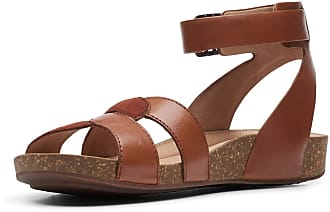 clarks ladies brown sandals