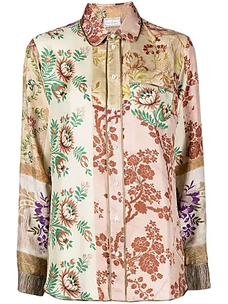 Pierre-Louis Mascia floral-print silk shirt - Neutrals