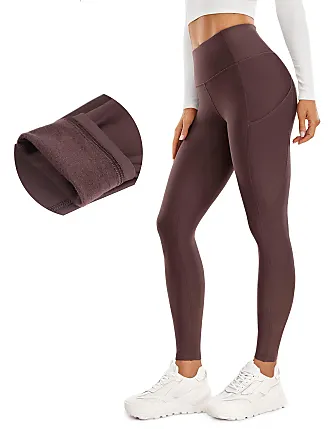 BALEAF Women's Fleece Lined Warm Leggings Winter Thermal Waterproof Tights  High Waisted Ski Hiking Pants Gear with Pockets Black XS at  Women's  Clothing store
