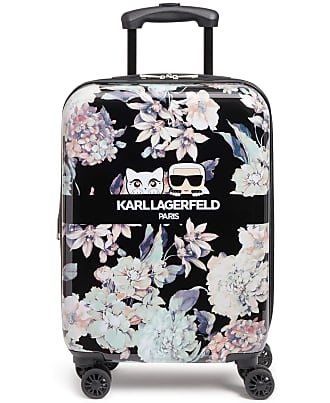 karl lagerfeld chevron luggage