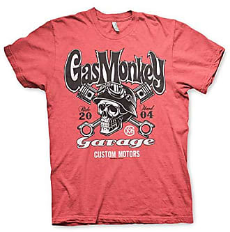 Officiel Gas Monkey Garage Clé étiquette t-shirt noir 