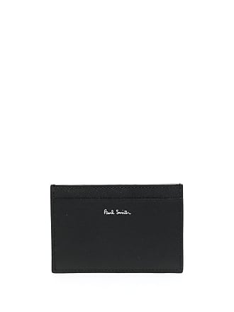 Paul Smith Shadow-Stripe Leather Bi-Fold Wallet - Black