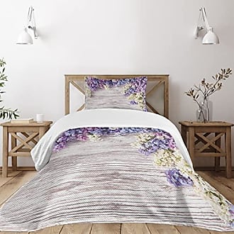 Ambesonne Flower Tapestry, Floral Watercolor Style Effect Branches of Lilac  Bloom on Wooden Background Print, Wide Wall Hanging for Bedroom Living