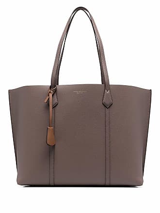 TORY BURCH Women's Ella Patent Tote Bag Plain - Beige, Women's