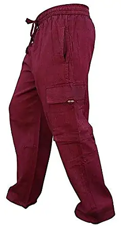  Shopoholic Fashion Pantalones de combate hippy a rayas ligeras  para hombre, gris (L.grey) : Ropa, Zapatos y Joyería