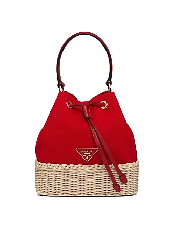 Prada, Bags, Sale Price Prada Nylon Drawstring Bucket Bag Red