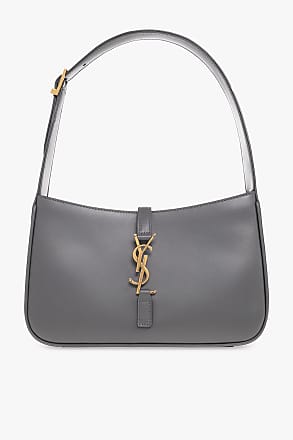 Saint Laurent Le 5 A 7 Ysl Calfskin Shoulder Bag In Taupe