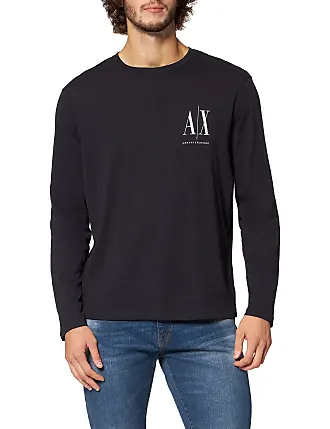 Vergleiche Preise für Herren Long Sleeves, Front Print Logo T-Shirt, Weiß,  XL - A, X Armani Exchange