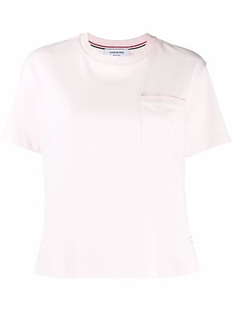 Thom Browne - Cotton Crepe Jersey Round Collar Polo - 40 - White - Female