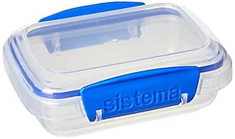 Sistema 1600 Rectangular Klip It Food Container, Clear, 33 oz