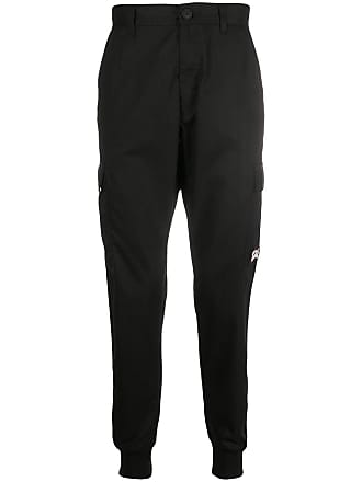 Versace Jeans Couture logo plaque cargo pants - men - Cotton/Cotton/PolyesterPolyester - 48 - Black