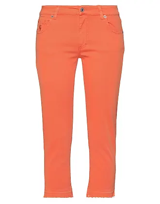 European and American Style Summer Women's New Orange Mini Flare Pants -  China New Design Denim Pant and Chinese Women Casual Pant price