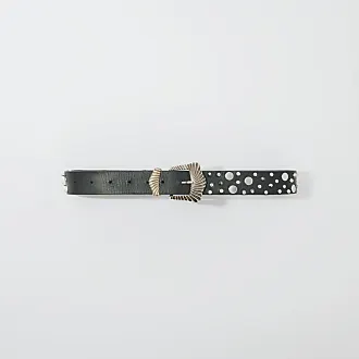 Maje Studded Leather Shoulder Strap - Black