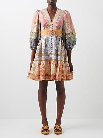Zimmermann Anneke Paisley-print Linen-voile Mini Dress - Womens - Multi