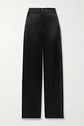 LOEWE Silk-satin straight-leg pants