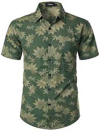 Men's Green Hawaiian Shirts - at £6.15+