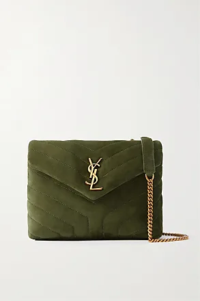 Saint Laurent Toy Loulou Strap Bag in Green