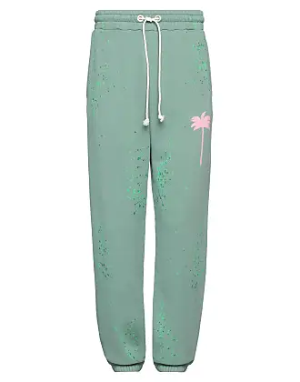 Green Trousers with logo Palm Angels - GenesinlifeShops Canada - Calça  Feminina Ristretto Coffee And Jean
