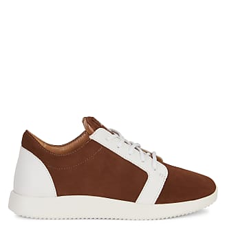 Mens Shoes Trainers Low-top trainers Giuseppe Zanotti Talon Lace-up Leather Sneakers in Brown for Men 