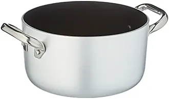 Agnelli Family Cookware Casserole avec 2 poignées, Aluminium, argent, 22 cm