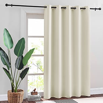 RYB HOME Linen Textured Sheer Curtains Farmhouse Curtains Grommet Semi Sheer Window Privacy Backdrop for Bedroom Patio Sliding Door 1 Panel 100 Width x 108 Length Dove Grey 