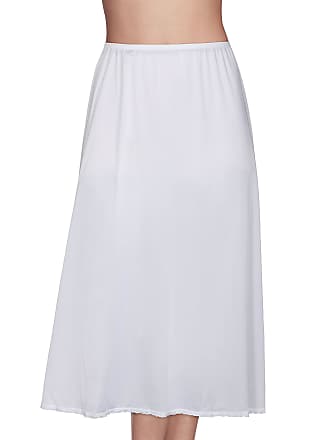 Kazco White Half Slip Anti-Static Ladies Underskirt Slips in Lengths 16 18 22 24 28 30 32 34 36 