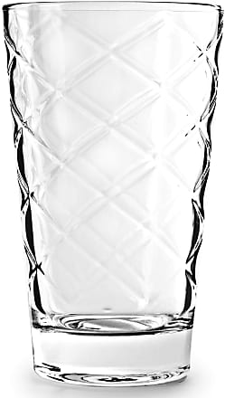 Circleware 44092 Windowpane Huge Set of 16 Juice Ice Tea Beer Heavy Base Drinking Glasses and Whiskey Cups Home & Kitchen Entertainment Glassware for Water Beverage Gifts 8-16oz & 8-13oz 16pc 