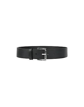 Men´s Dress Belt Genuine Brown Leather Belt with Silver Tone