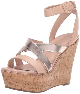guess tan wedges