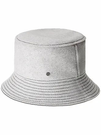 Maison Michel Arsene studded-logo bucket hat - Grey