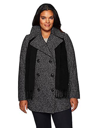 plus size hooded pea coat