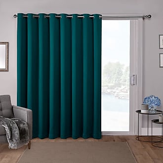 Half Price Drapes BOCH-KC26-84 Room Darkening Curtain Casablanca Teal Exclusive Fabrics & Furnishings 