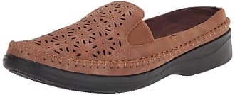 Easy Street Womens Kita Ballet Flat Mule, Tobacco, 7.5 Narrow