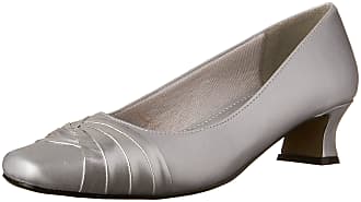 Easy Street Womens Tidal Dress Pump,Silver Satin,6.5 N US